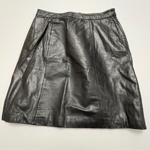 Wilson Leather Vintage Y2K Goth Lined Skirt Women’s  Black A-line skirt Sz 10